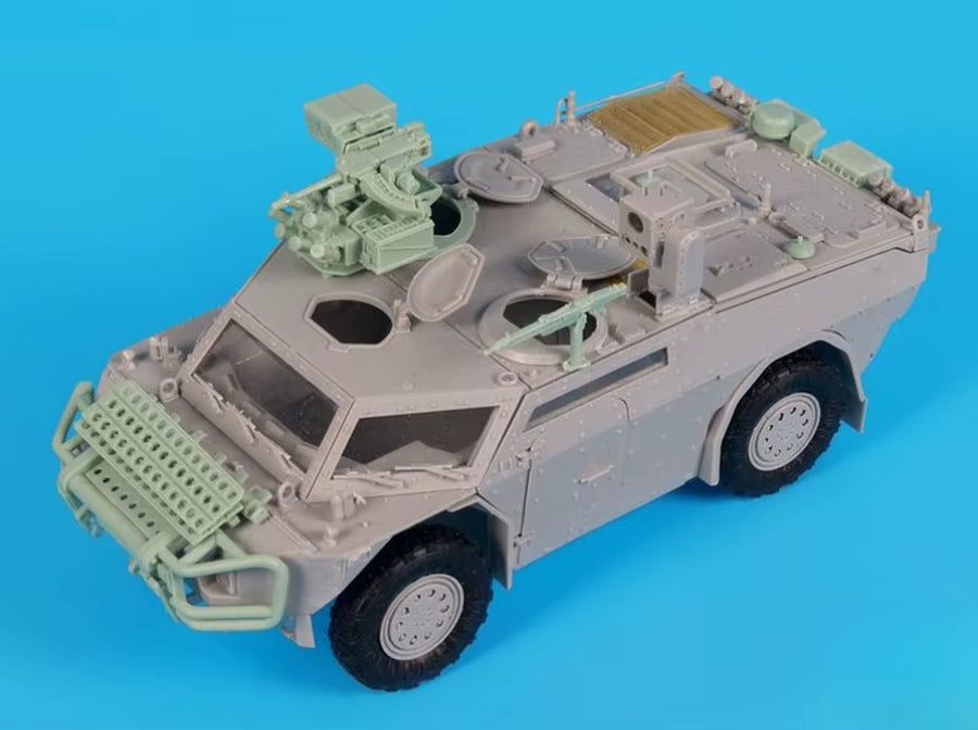 1/35 Scale Die-Cast Resin Model Assembled Kit German Fennek 1A2 Accessories Set (No Car) Unassembled and Unpainted