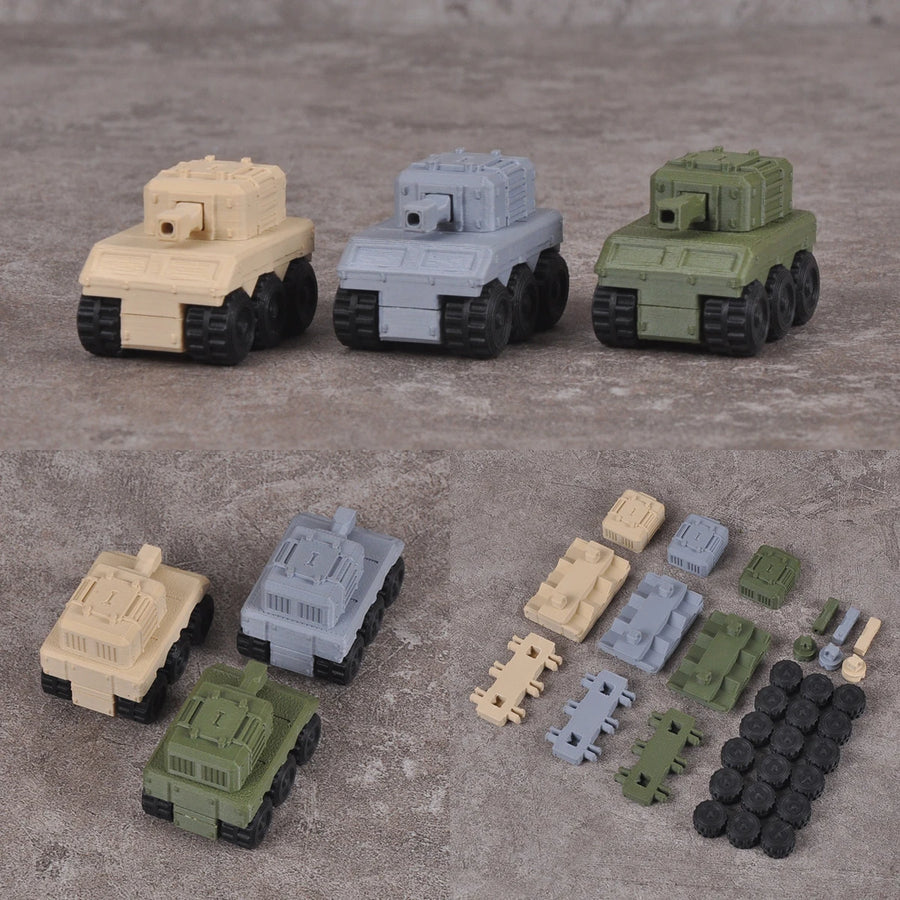 WWII Armored Car 3-Kit Assortment Resin Vehicle Set - resin model view 2