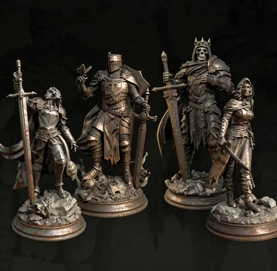 The Height of Man 38Mm 50Mm 75Mm (4 Peopleresin) Soldier Model Kits Figure Colorless and Self-Assembled (3D Printing )TD-7711/3D