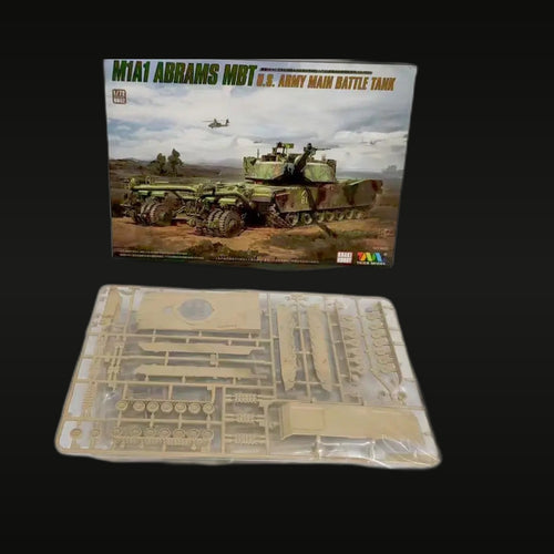 M1A1 Abrams MBT with Mine Roller 1/72 Scale Resin Model Kit