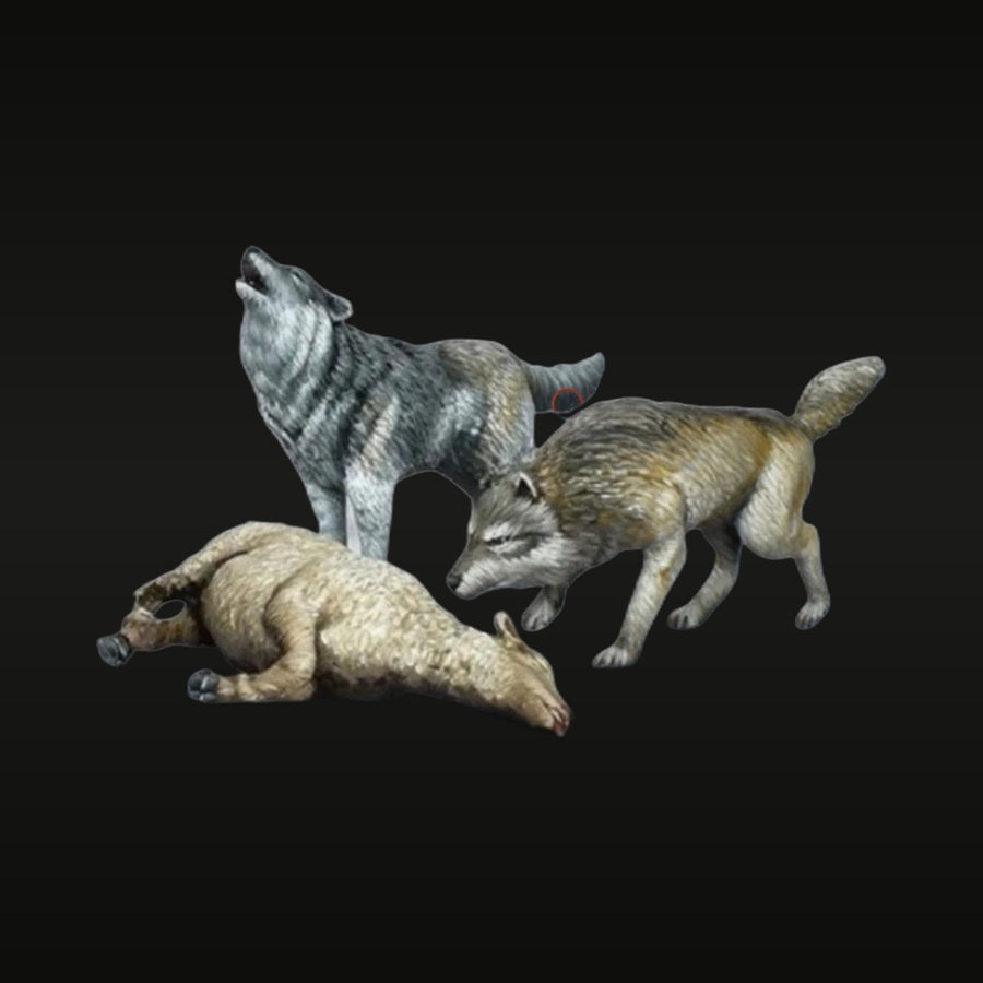 Wolf Pack 3-Figure Set 1/35 Scale Resin Model Kit - unpainted resin model kit