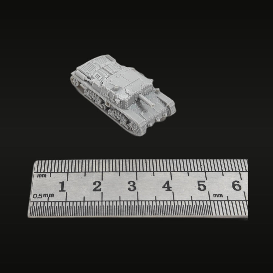 WWII Italian Semovente M41 75/18 Self-Propelled Gun 1/144 Resin Vehicle Kit - unpainted resin model kit
