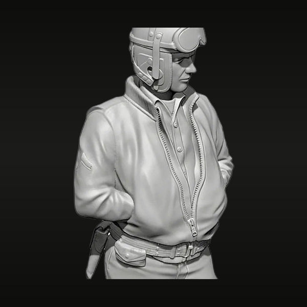 WWII US Army Tank Crew 4-Figure Set 1/35 Resin Kit