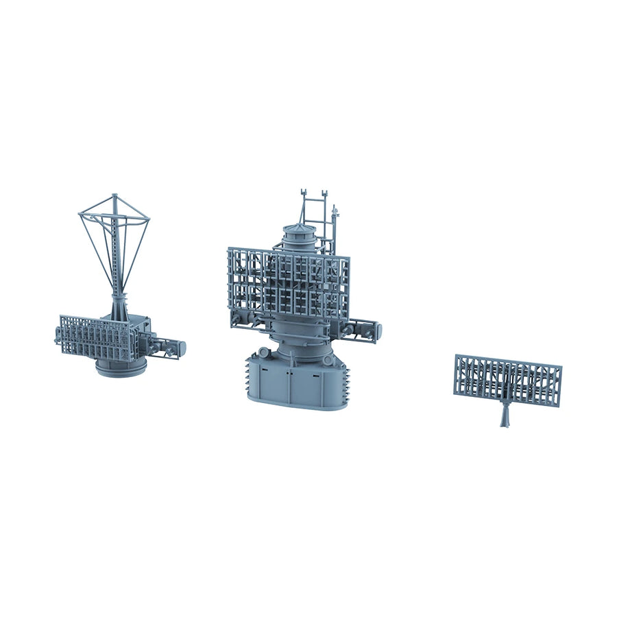 WWII German Kriegsmarine Radar Antenna Set 1/350 Resin Kit - resin model view 3