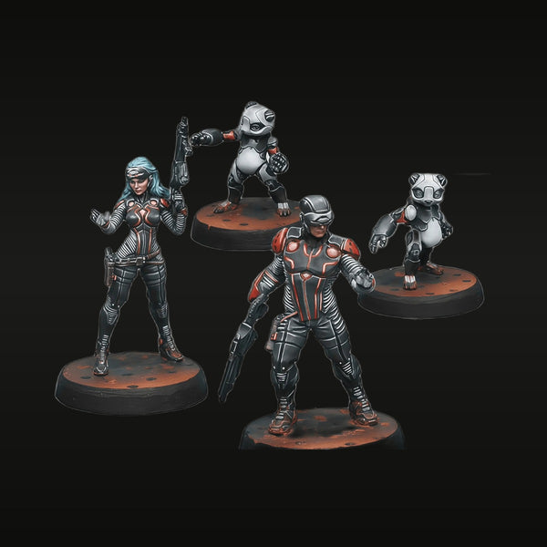 Interventors of Tunguska 35mm Resin Figure Set - 4 Sci-Fi Miniatures