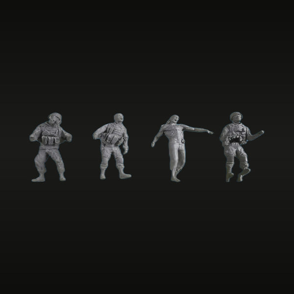 Modern US Tactical Infantry Squad 4-Pack 1/35 Resin Figure Kit