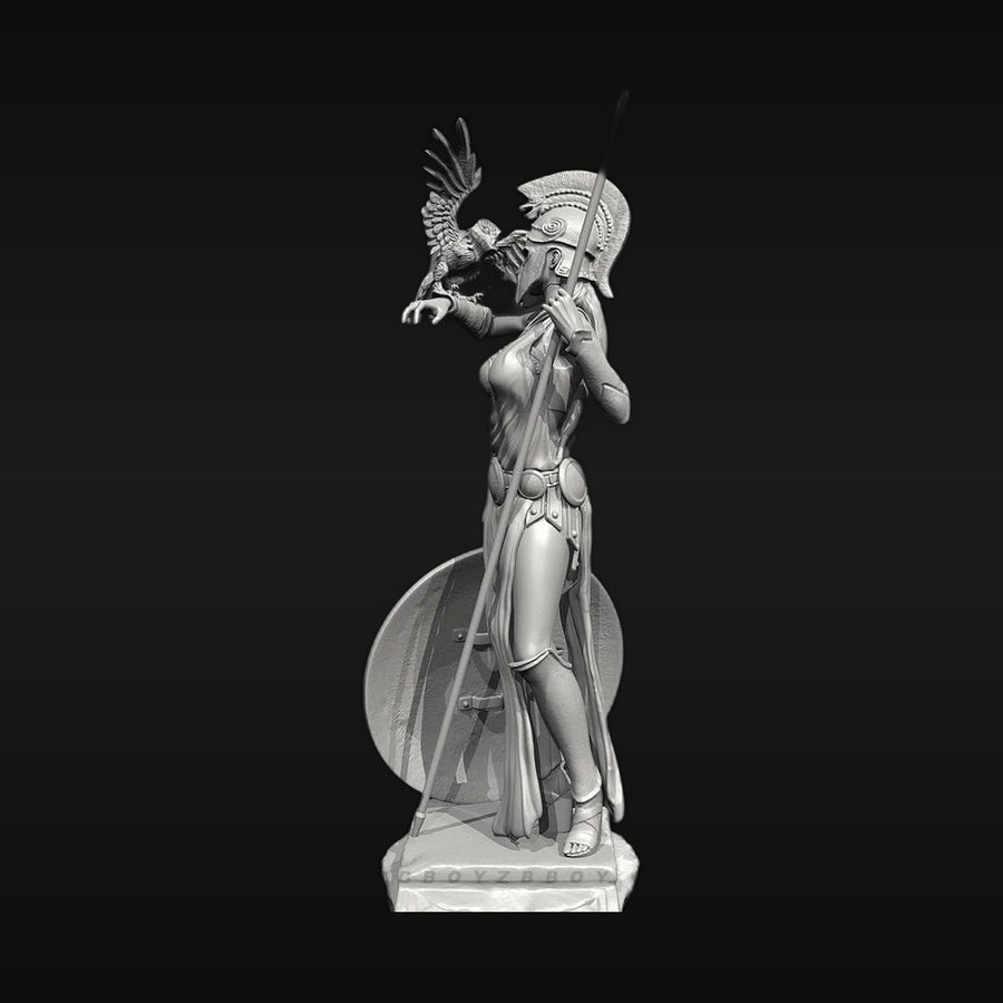 Warrior Goddess with Eagle and Spear - 38mm Resin Figure Kit - unpainted resin model kit