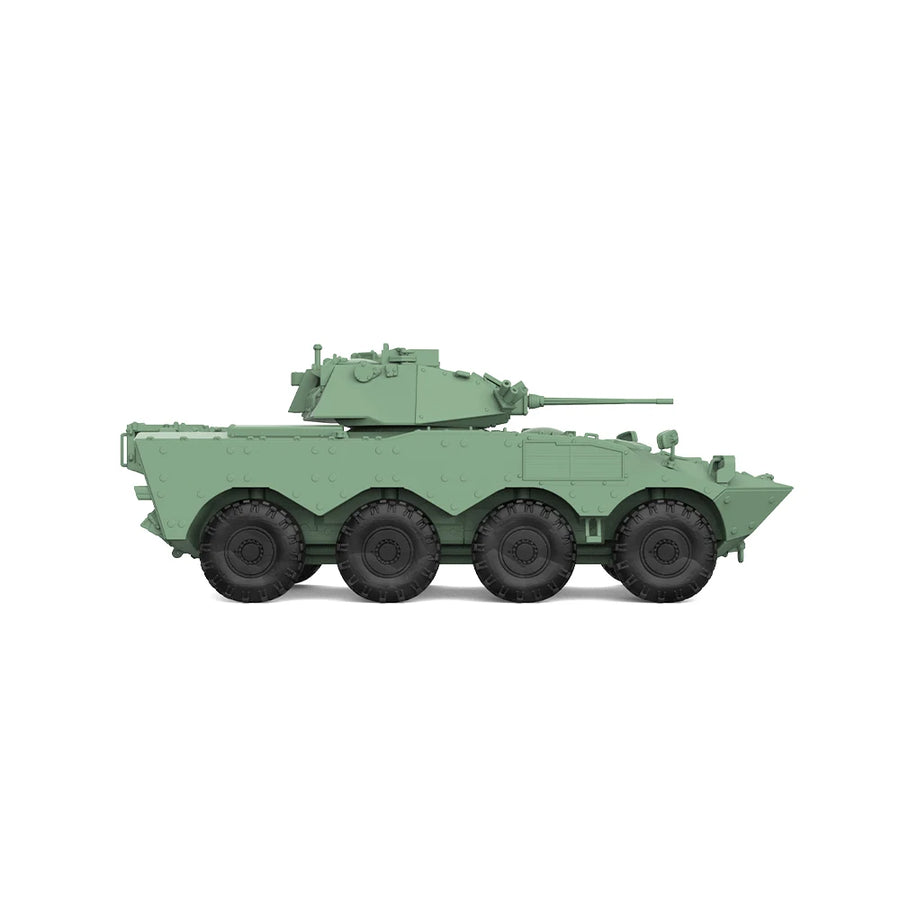 Modern 8-Wheeled Armored Personnel Carrier Turret Gun 1/35 Resin Vehicle Kit - resin model view 4