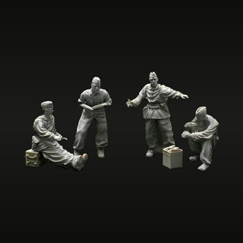WWII German Luftwaffe 2cm Flak Crew 1/35 Resin Figure Set