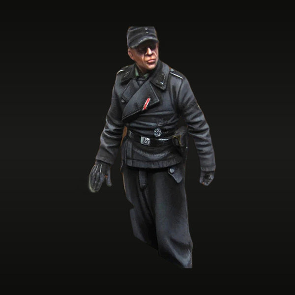 WWII German SS Officer Black Dress Uniform 1/35 Resin Figure Kit