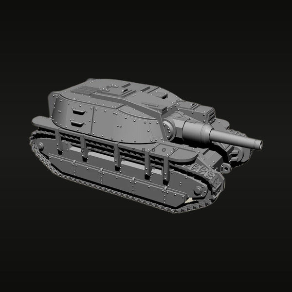 WWII French Char B1 / Early War Heavy Tank 1/144 Resin Vehicle Kit