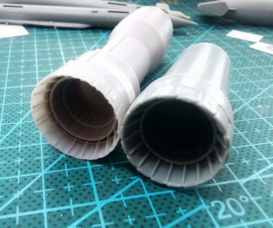 Modern Jet Engine Afterburner Nozzles Set 1/48 Resin Detail Kit - resin model view 4