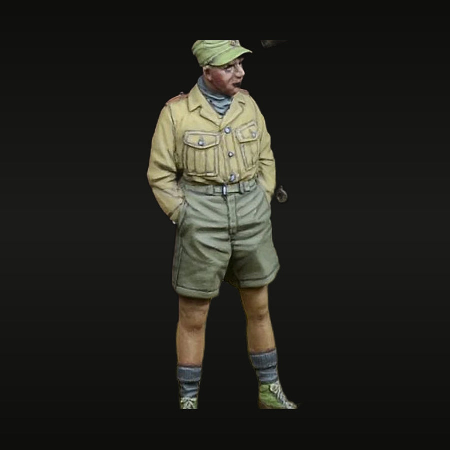 WWII German DAK Soldier 1/35 Resin Figure Kit - unpainted resin model kit