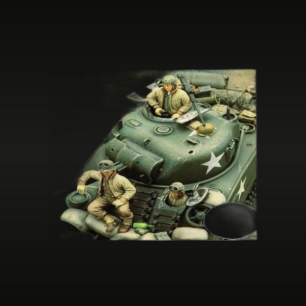 WWII American M4 Sherman Tank Crew Diorama 1/35 Resin Kit
