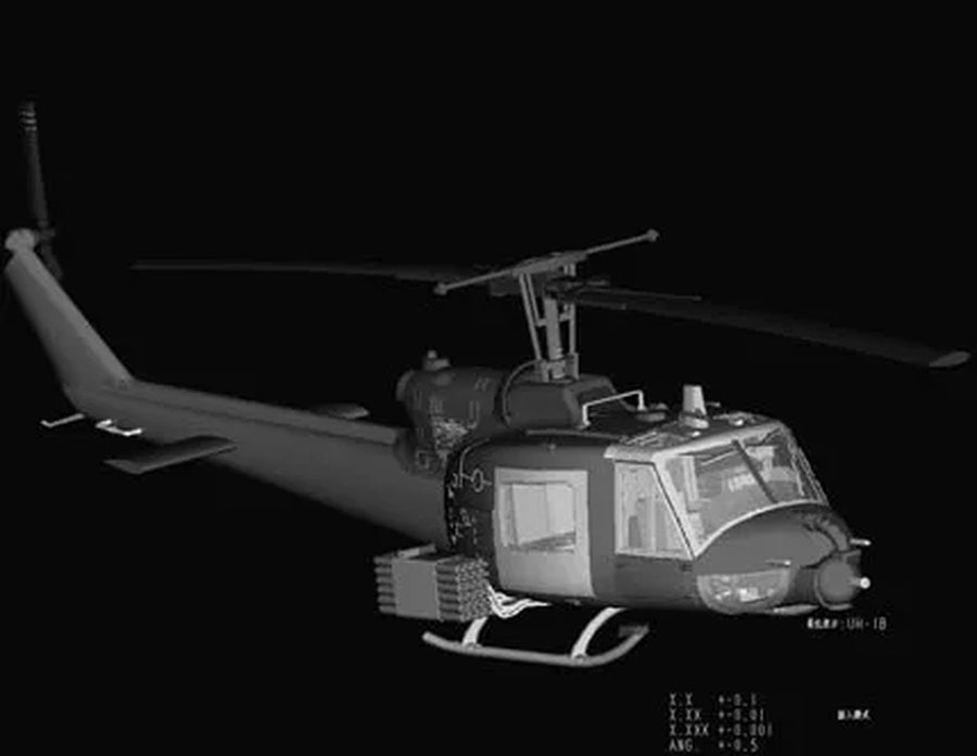 Vietnam War US Army UH-1B Huey Medical Helicopter 1/72 Resin Kit - resin model view 5