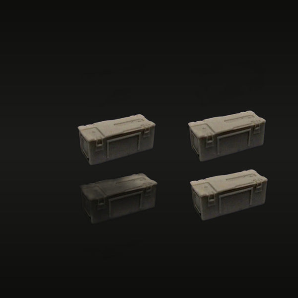 WWII Ammunition Boxes 10-Piece Set 1/35 Scale Resin Diorama Accessories