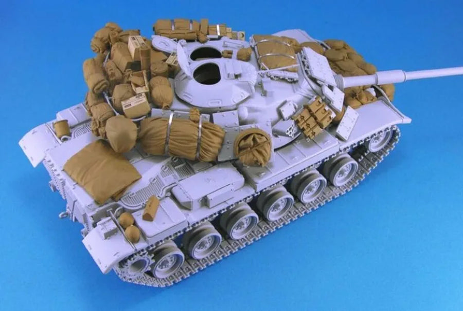 1/35 Scale Die-Cast Resin Model Assembled Kit M60A1 Main Battle Tank Stowage Set (No Tank) Unassembled and Unpainted