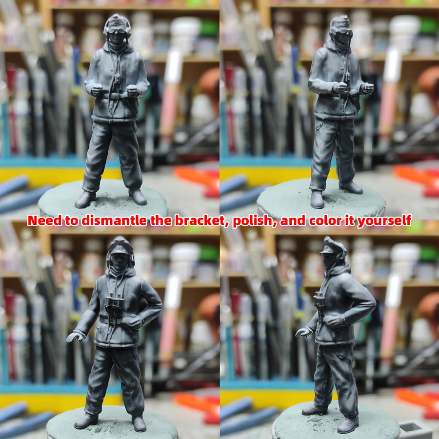 Germany Winter Tank Soldiers Army Figure Soldier Team Military Man Set Assembly Plastic Scale Military Model Kit 1/72 1/35 1/48