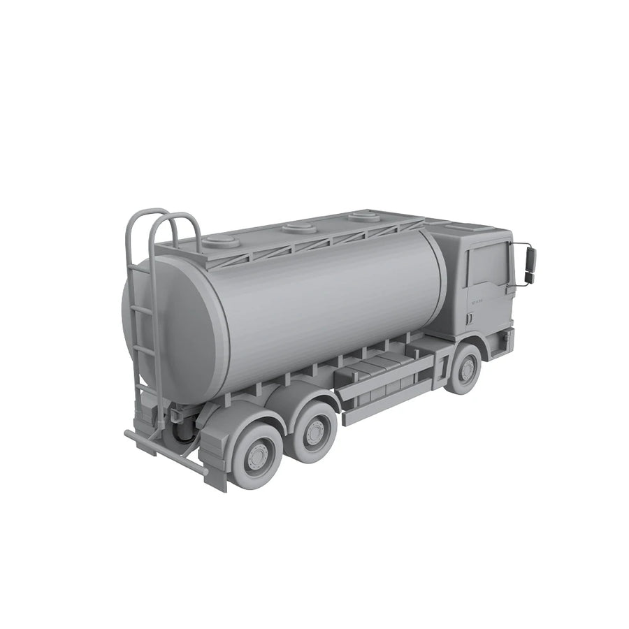Fuel Tanker Truck 1/220 Resin Model Kit - Detailed Logistics Vehicle - resin model view 3