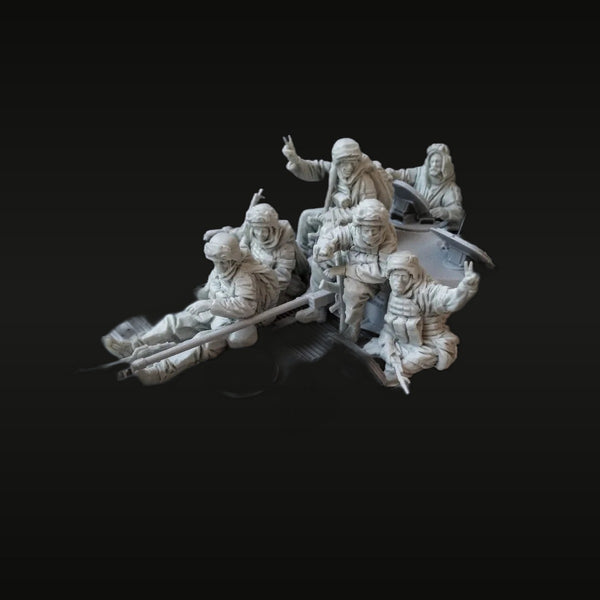 Modern Soldiers on Vehicle with Peace Signs 1/35 Resin Figure Set