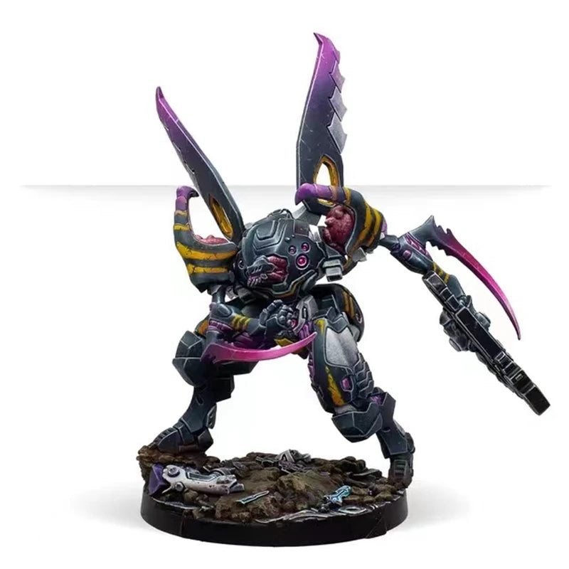 Sci-Fi Caskuda vs Maximus Power Armor Duel 28mm Resin Figure Set Kit - resin model view 4