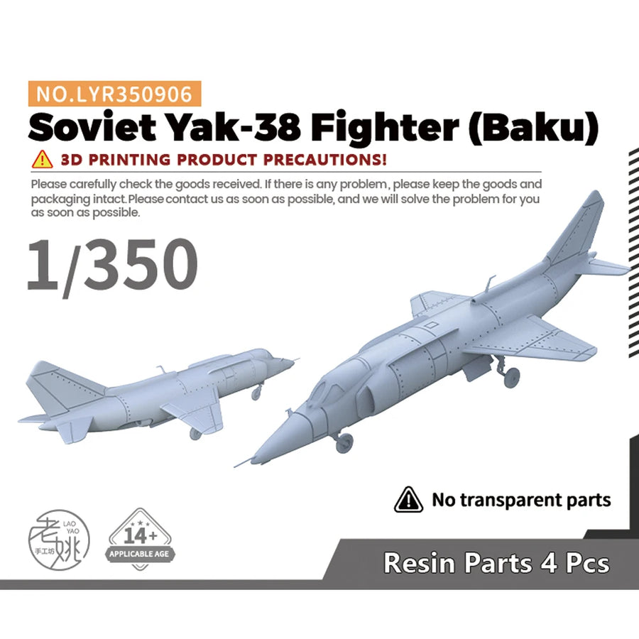 Yao'S Studio LYR906 1/100 1/144 1/200 1/350 1/700 1/1250 Military Model Kit Soviet Yak-38 Fighter (Baku)
