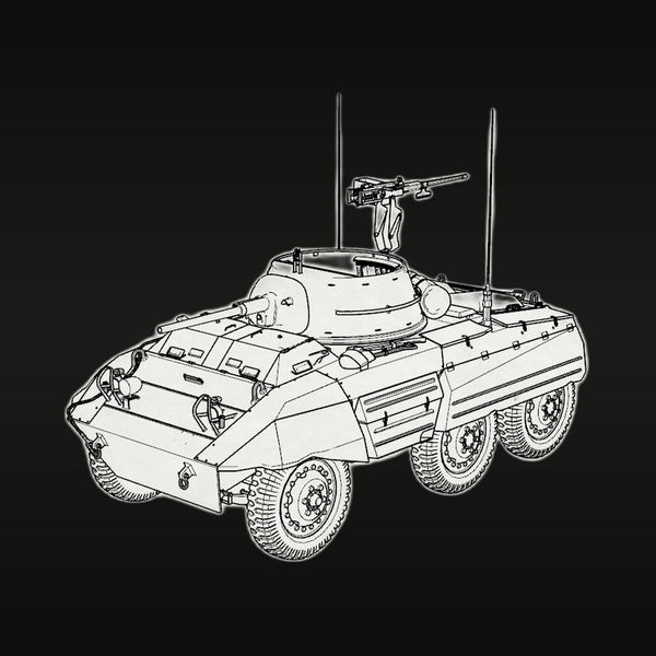 WWII American M8 Greyhound Light Armored Car 1/35 Resin Vehicle Kit