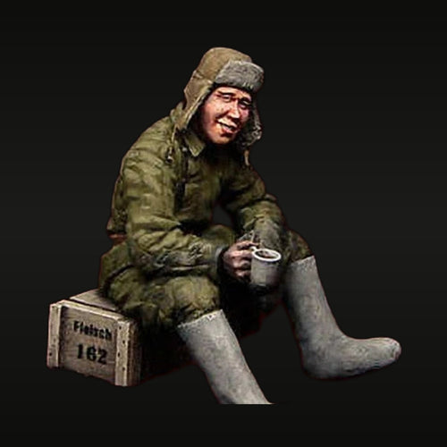 WWII Soviet Soldier Winter Uniform 1/35 Resin Figure Kit