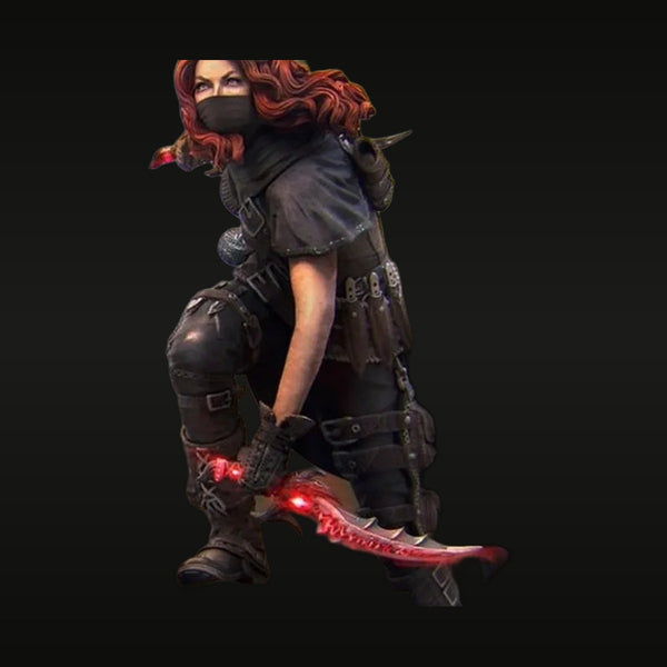 Enika The Assassin with Glowing Blade 1/24 Resin Figure Kit