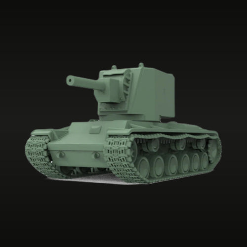 Soviet KV-2 Heavy Tank 1/56 Resin Model Kit