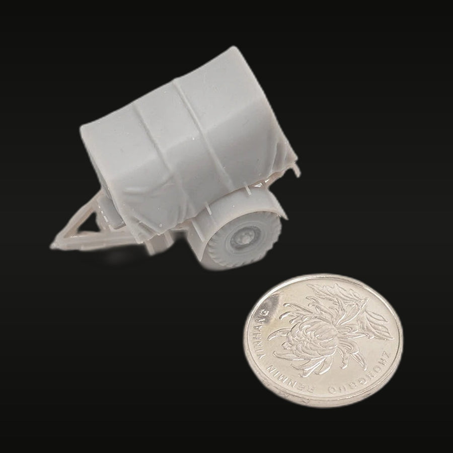 Farm Water Tanker Trailer 1/87 Resin Model Kit - unpainted resin model kit