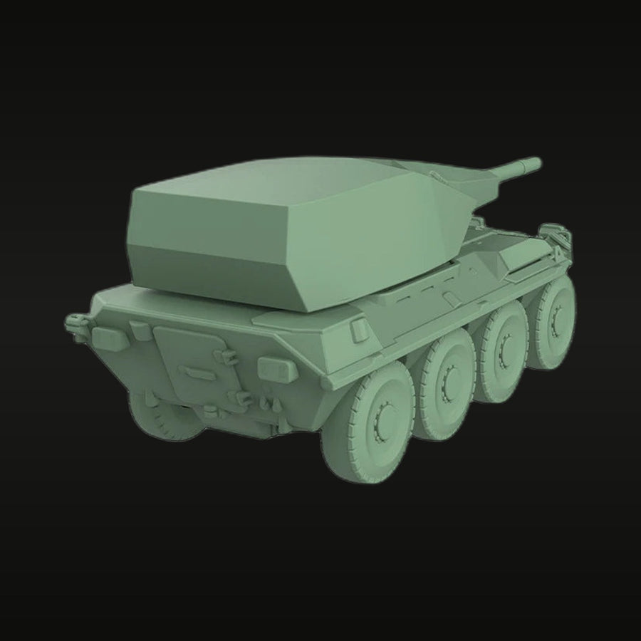Modern Italian Centauro B1 105mm Tank Destroyer 1/87 Resin Vehicle Kit - unpainted resin model kit