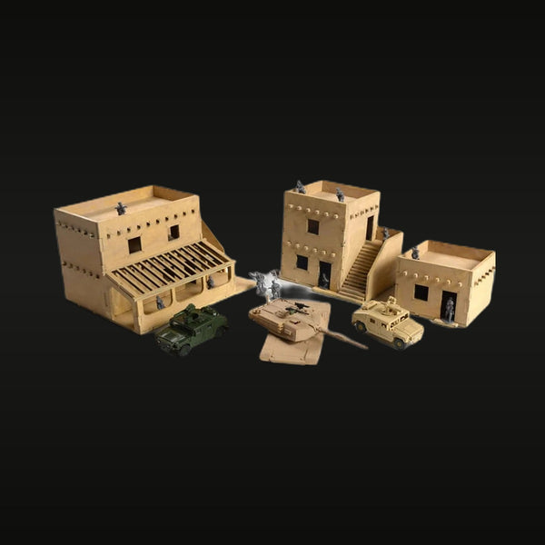 Modern Middle Eastern Military Outpost 1/72 Diorama Kit with Vehicles