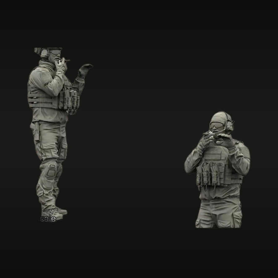 Modern US Special Forces Operators Tactical Gear 1/35 Resin Figure Kit - unpainted resin model kit