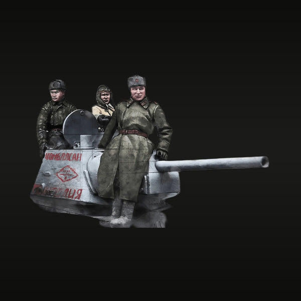 WWII Soviet Tank Crew T-Series 1944 Eastern Front 1/35 Resin Figure Set