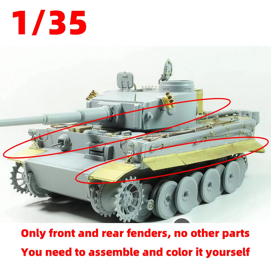 1/35 Photo Eatch PE Scale Model Kit Material Metal Heavy Tank Destroyer Fender Modified Parts Part Accessory Models