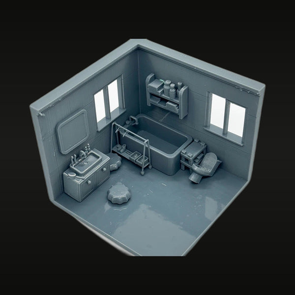 Bathroom Furniture Set Lyts089 Z 1/220 Resin Diorama Kit