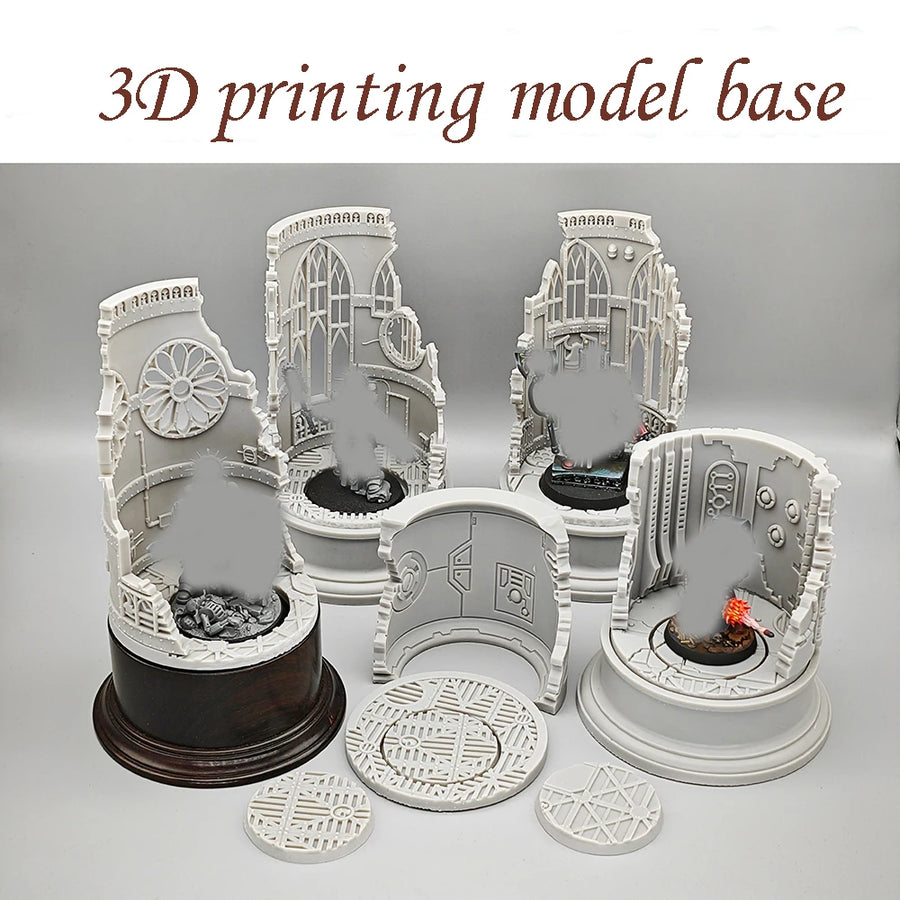 1/35 3D Printing Model Base Model Scene Platform Scene Production DIY Modeling Diorama Kit Hobby Production