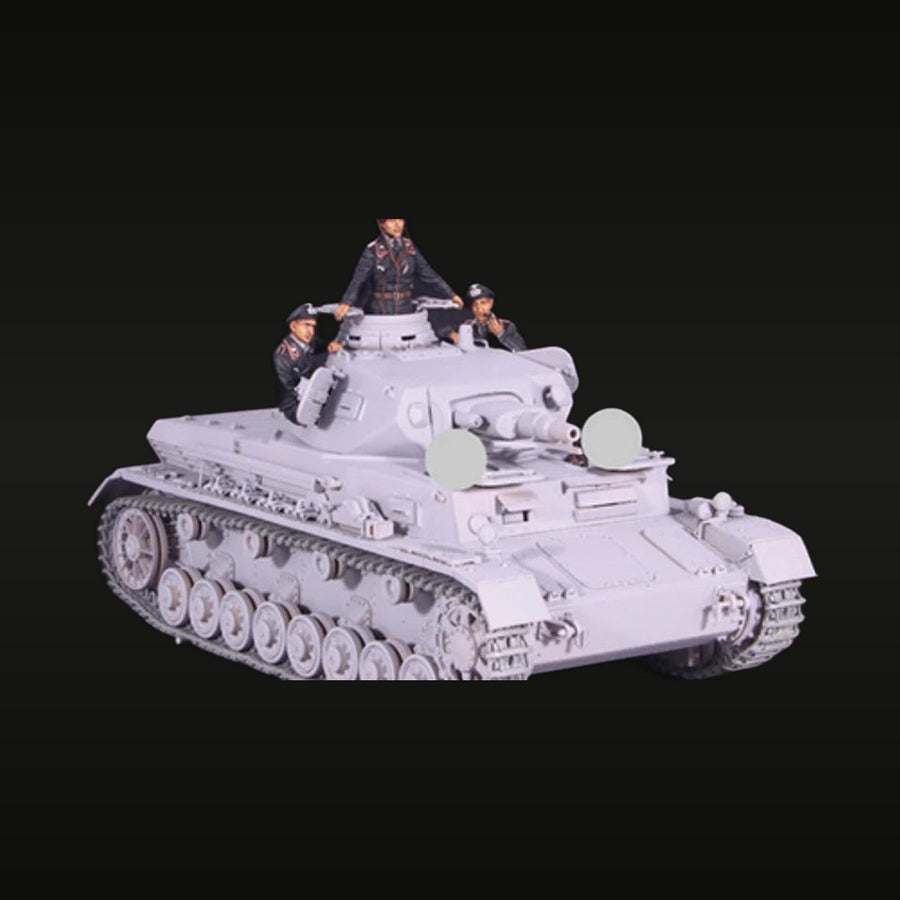 WWII German Panzer IV Tank Crew 3-Figure Set 1/35 Resin Diorama - unpainted resin model kit