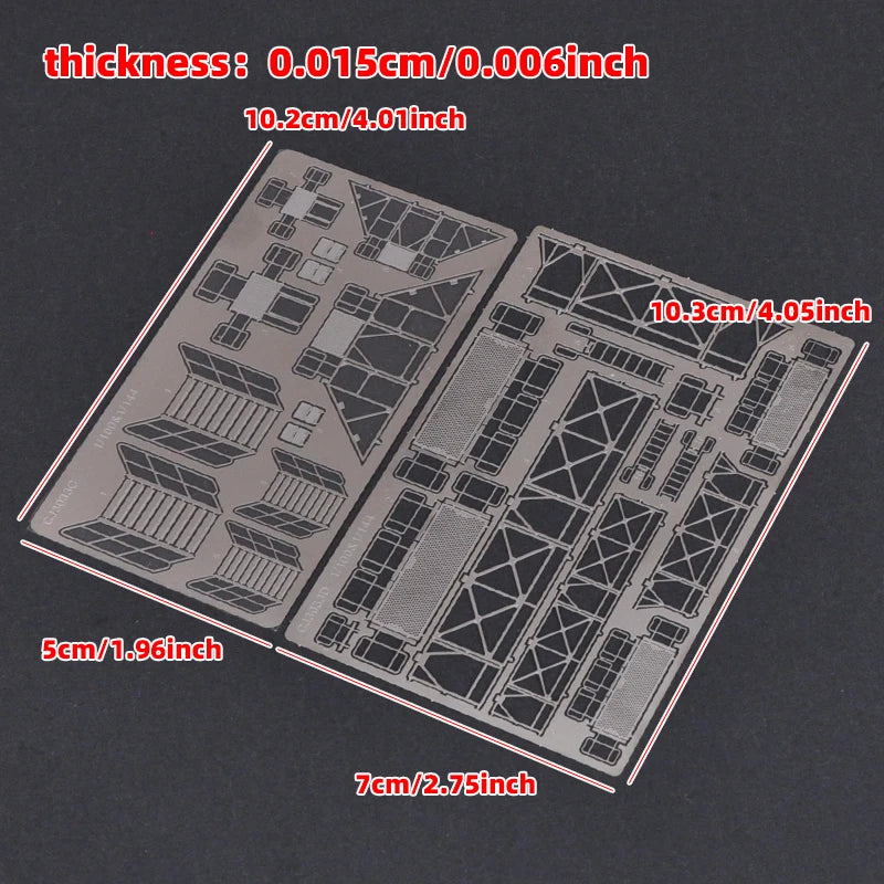 1/144 1/100 PE Scale Model Kit Maintenance Ladders Climbing Ladder Maintenance Platform Sand Table Diorama Models for Robot Mech