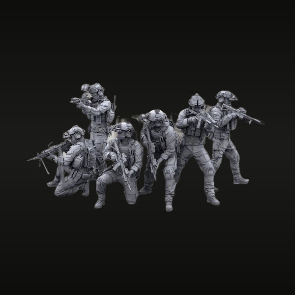 Modern US Special Forces Operators Set of 5 1/35 Resin Figure Kit