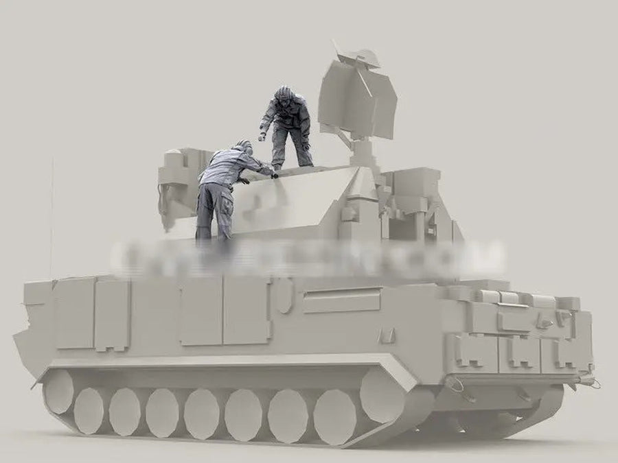 Modern Assault Troops Boarding APC 1/35 Resin Figure Set - unpainted resin model kit
