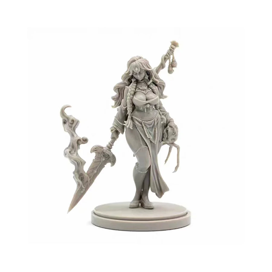 Partisan Ritika Female Warrior Resin Character Figure 28mm Scale Kit - resin model view 3