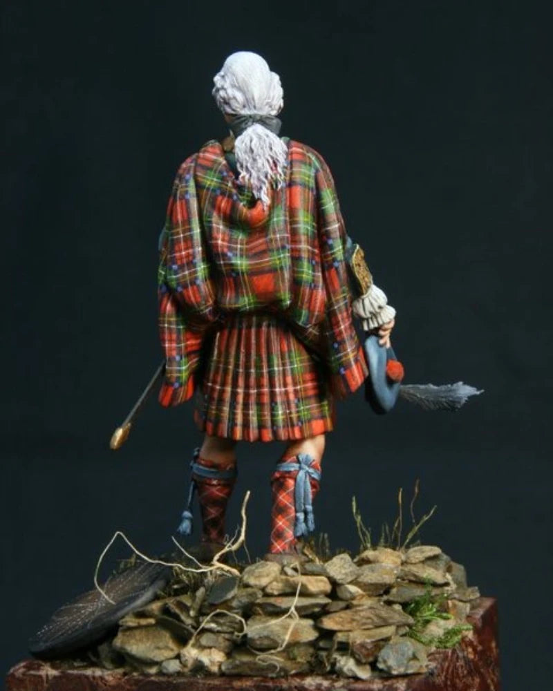 18th-Century Highland Chieftain Bust 1/24 Resin Kit - resin model view 5