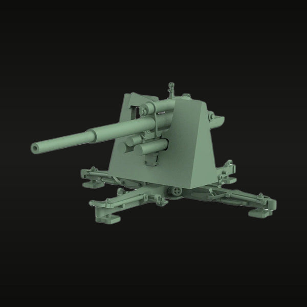 WWII German 88mm Flak Gun Pedestal Mount 1/144 Resin Kit
