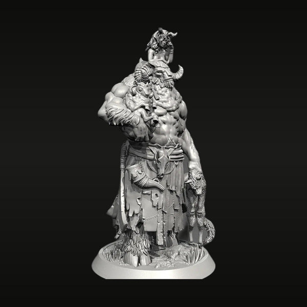 Fantasy Barbarian Warrior Bust with Horned Helm 38mm Resin Kit