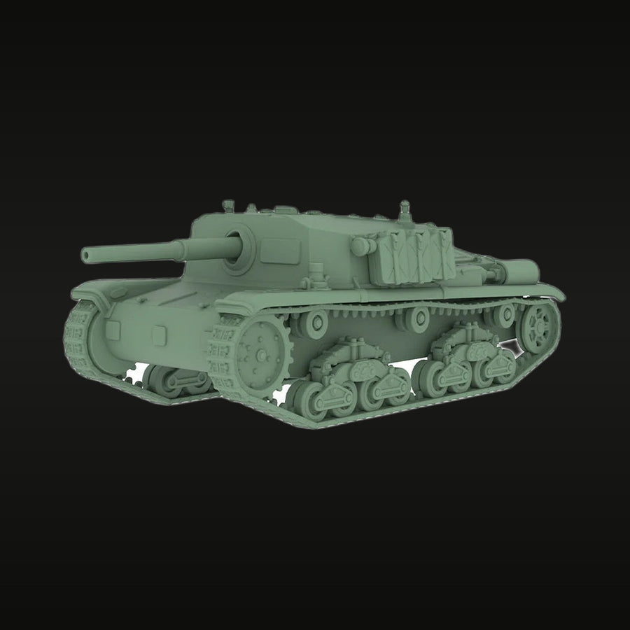 WWII Soviet KV-2 Heavy Tank 1/87 Resin Vehicle Kit - unpainted resin model kit