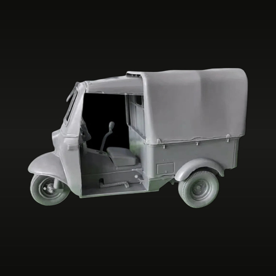 Three-Wheeled Auto Rickshaw Pickup Truck 1/32 Resin Model Kit - unpainted resin model kit