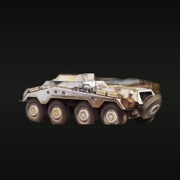 WWII German Sd.Kfz.234 Eight-Wheel Armored Car 1/35 Resin Vehicle Kit
