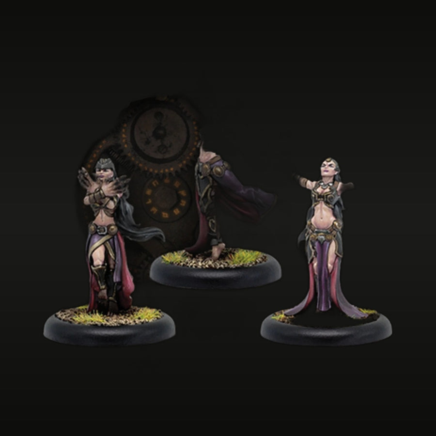 Fantasy Cryx Dirge Seers Female Mystic Unit 30mm Resin Figure Kit - unpainted resin model kit